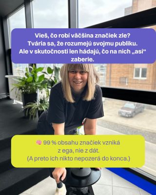 Vieš, čo robí väčšina značiek zle? Nepočúvajú. Len hovoria. 👀 Značky sa snažia zaujať publikum, ale pritom s ním vôbec...